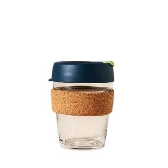 Keepcup Reusable Glass Coffee Cup Deep Green 12Oz - Picture 1 of 5